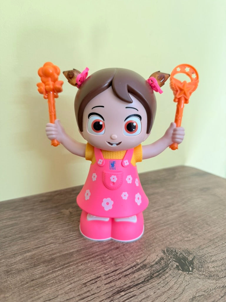 Dancing Stunt Doll – 360° Spins, Music, Lights & Clap Control, Fun Toy for Boys & Girls – Watch It Dance, Flip & Stunt