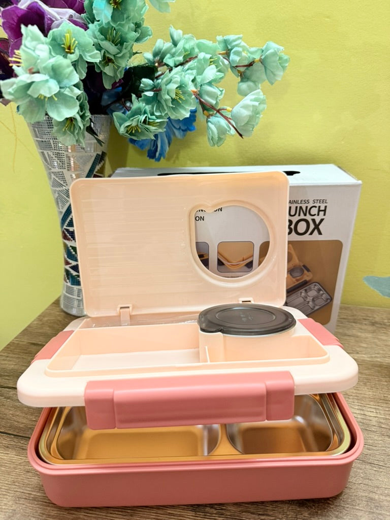 Big-Large Bento 1200 ML Leak-Proof Insulated Stainless Steel Tiffin Box with multiple compartments-Heavy-Duty Materials