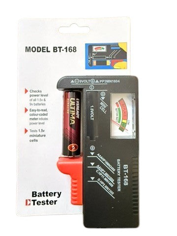 Battery Tester for AAA AA C D 9V 1.5V, Household Battery Checker Tester for Small Batteries Button Cell