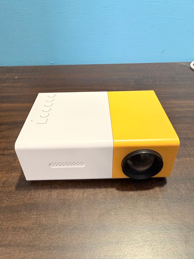 Mini Portable LED Projector with Multiple Interfaces Like AV, Audio, USB, HDMI, Micro SD, Film Projector for Children's, Home Cinema, Compatible with Smartphone/Laptop/PS4/Firestick