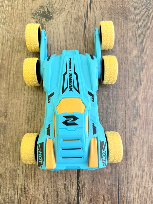 Set of 2 Push & Go 6-Wheel Monster Trucks – Friction-powered, no batteries needed. Fun, durable car toys for kids. Great for indoor/outdoor play. Multicolor design, perfect gift for boys-Heavy Quality