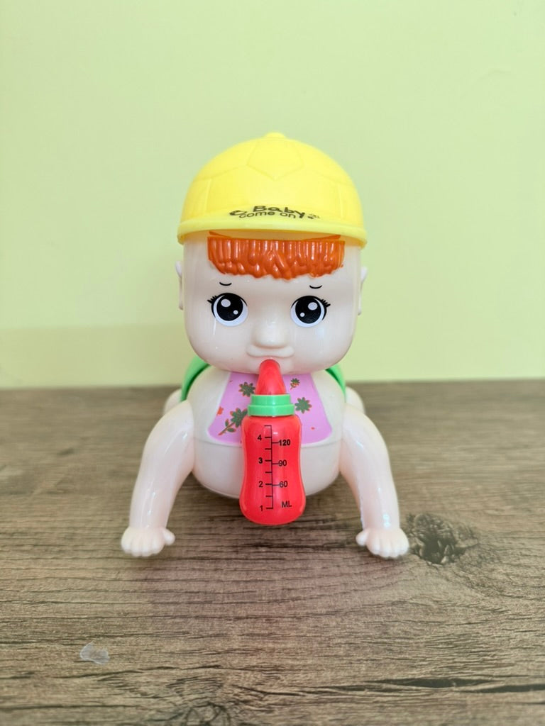 Musical Crawling Baby Toy with Dazzling Lights & Fun Sounds – Perfect for Babies & Kids! Colors Vary by Stock