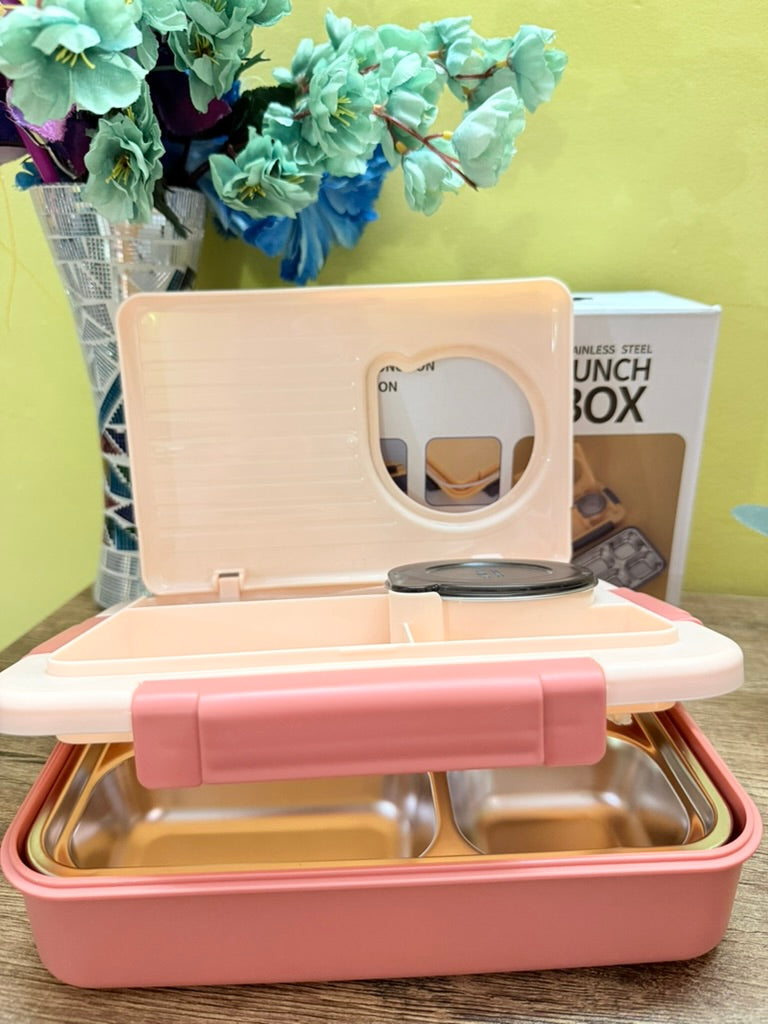 Big-Large Bento 1200 ML Leak-Proof Insulated Stainless Steel Tiffin Box with multiple compartments-Heavy-Duty Materials