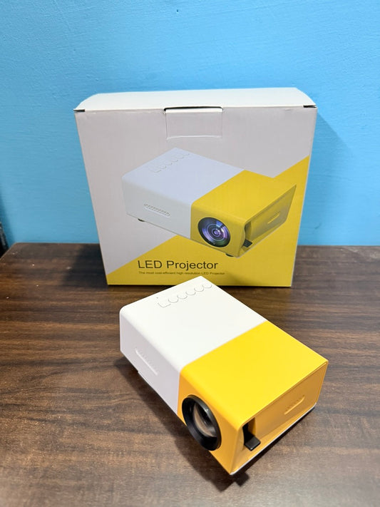 Mini Portable LED Projector with Multiple Interfaces Like AV, Audio, USB, HDMI, Micro SD, Film Projector for Children's, Home Cinema, Compatible with Smartphone/Laptop/PS4/Firestick