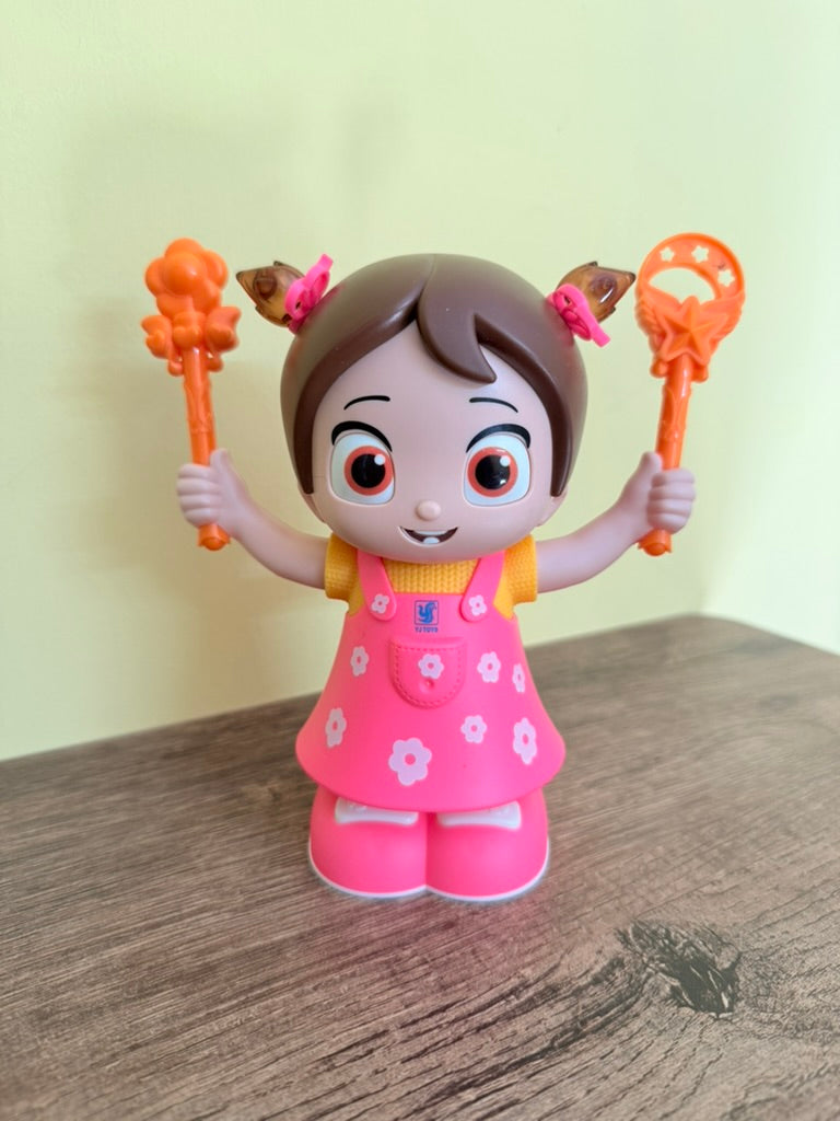 Dancing Stunt Doll – 360° Spins, Music, Lights & Clap Control, Fun Toy for Boys & Girls – Watch It Dance, Flip & Stunt