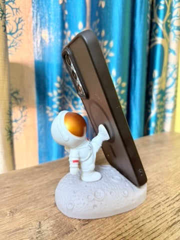 Mobile Stand, Astronaut-Themed Phone Stand – Stylish, Multi-Purpose & Perfect for Desk or Table Use. Fits All Smartphones