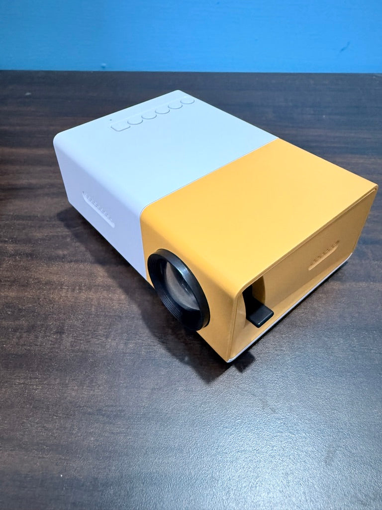 Mini Portable LED Projector with Multiple Interfaces Like AV, Audio, USB, HDMI, Micro SD, Film Projector for Children's, Home Cinema, Compatible with Smartphone/Laptop/PS4/Firestick