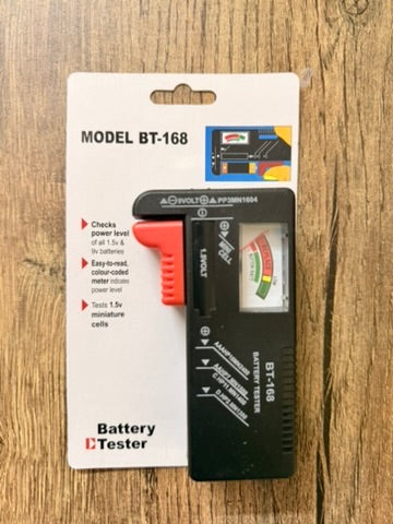 Battery Tester for AAA AA C D 9V 1.5V, Household Battery Checker Tester for Small Batteries Button Cell