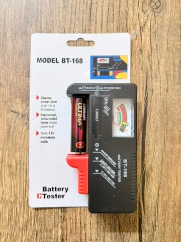 Battery Tester for AAA AA C D 9V 1.5V, Household Battery Checker Tester for Small Batteries Button Cell