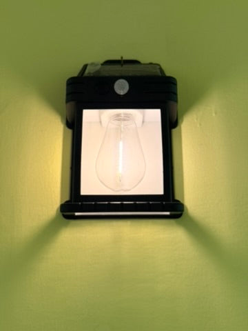 Solar Wall Lights Outdoor – Wireless, Waterproof & Motion-Sensing. Dusk to Dawn LED Lantern with 3 Modes & Clear Panel – Perfect for Porch, Entryway, or Front Door