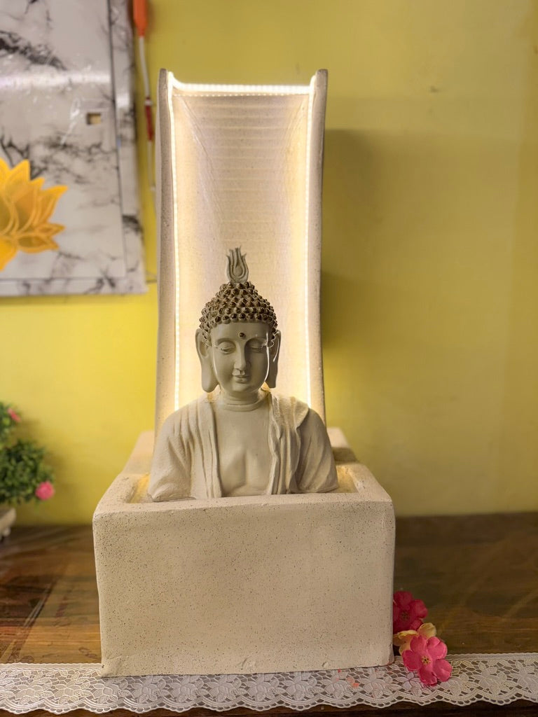 Buddha Fountain for Home, Office, Garden Decor, Housewarming Item, Home Decor Water Fountain Indoor (2.5 feet) (30 Inch), Big Size Water Fountain
