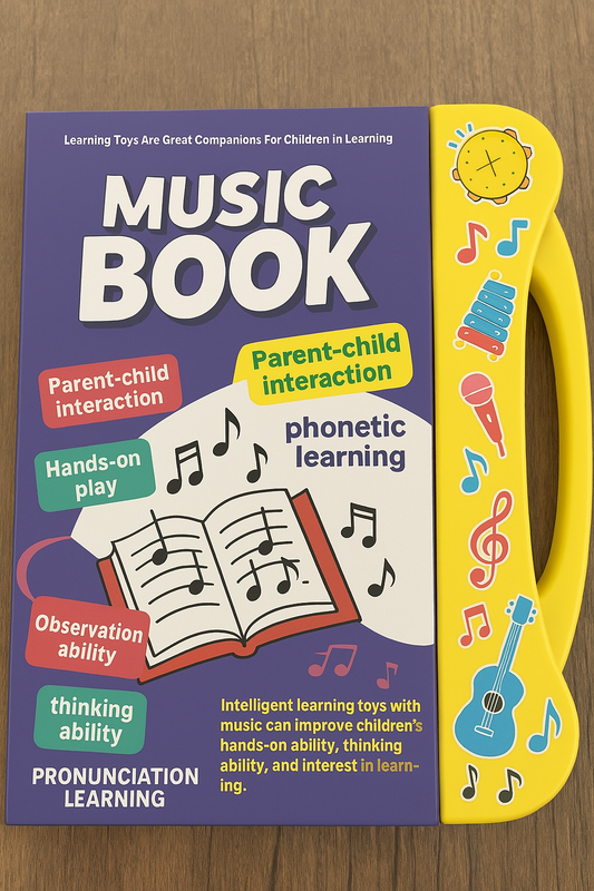 Learning Study Book - Sound and Musicals English Educational Phonetic Learning Book - 3 Years and Above