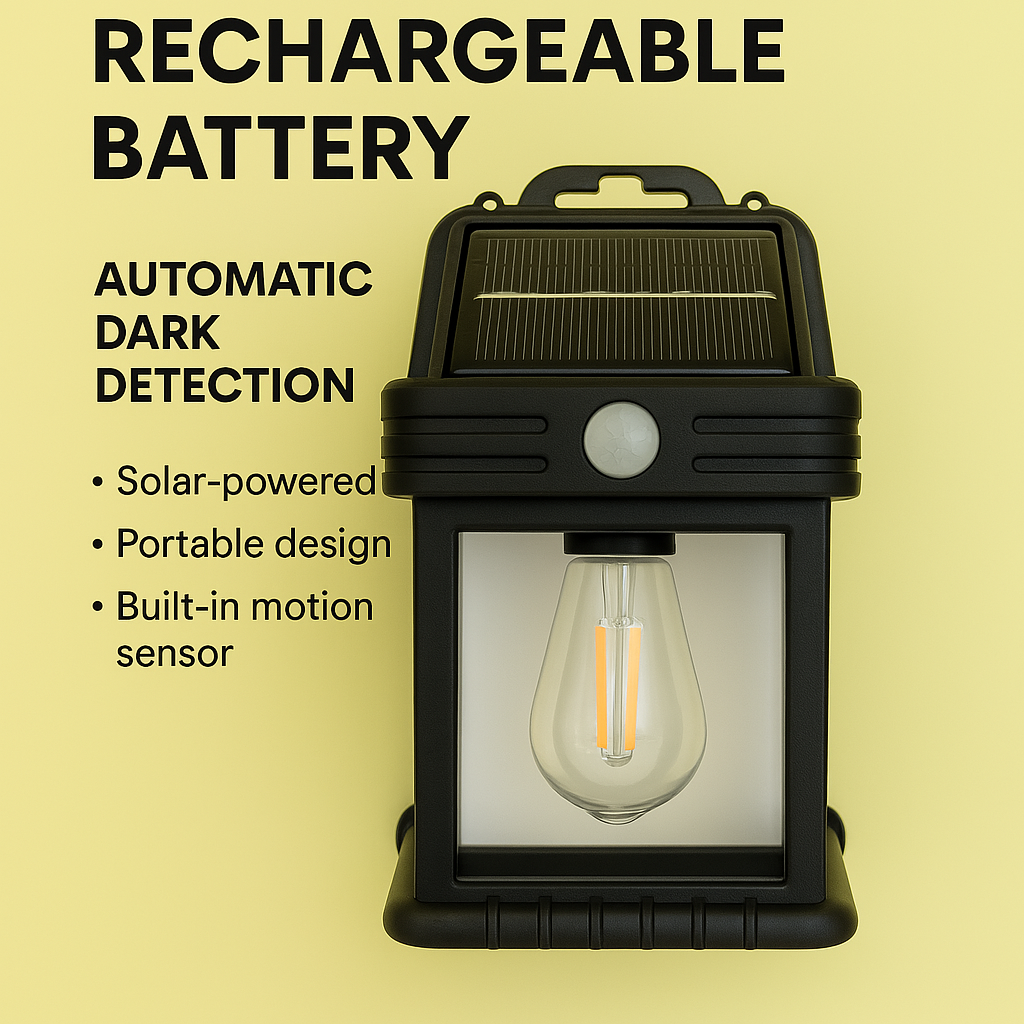 Solar Wall Lights Outdoor – Wireless, Waterproof & Motion-Sensing. Dusk to Dawn LED Lantern with 3 Modes & Clear Panel – Perfect for Porch, Entryway, or Front Door