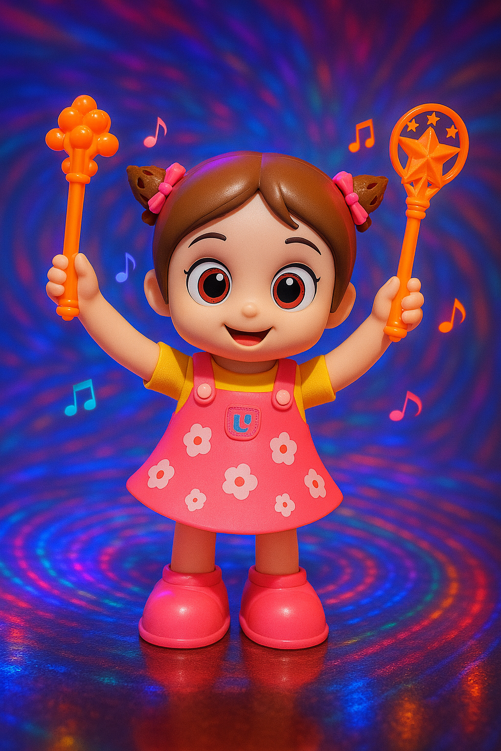 Dancing Stunt Doll – 360° Spins, Music, Lights & Clap Control, Fun Toy for Boys & Girls – Watch It Dance, Flip & Stunt