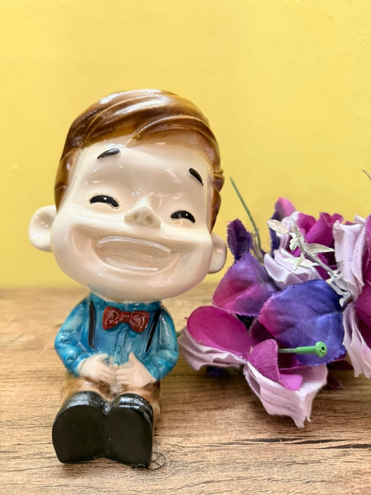 7-Inch Tilted Laughing Boys Showpiece – Heavy resin human figurine for home, living room, or table décor. A charming, thoughtful gift for him that adds joy and character to any space.