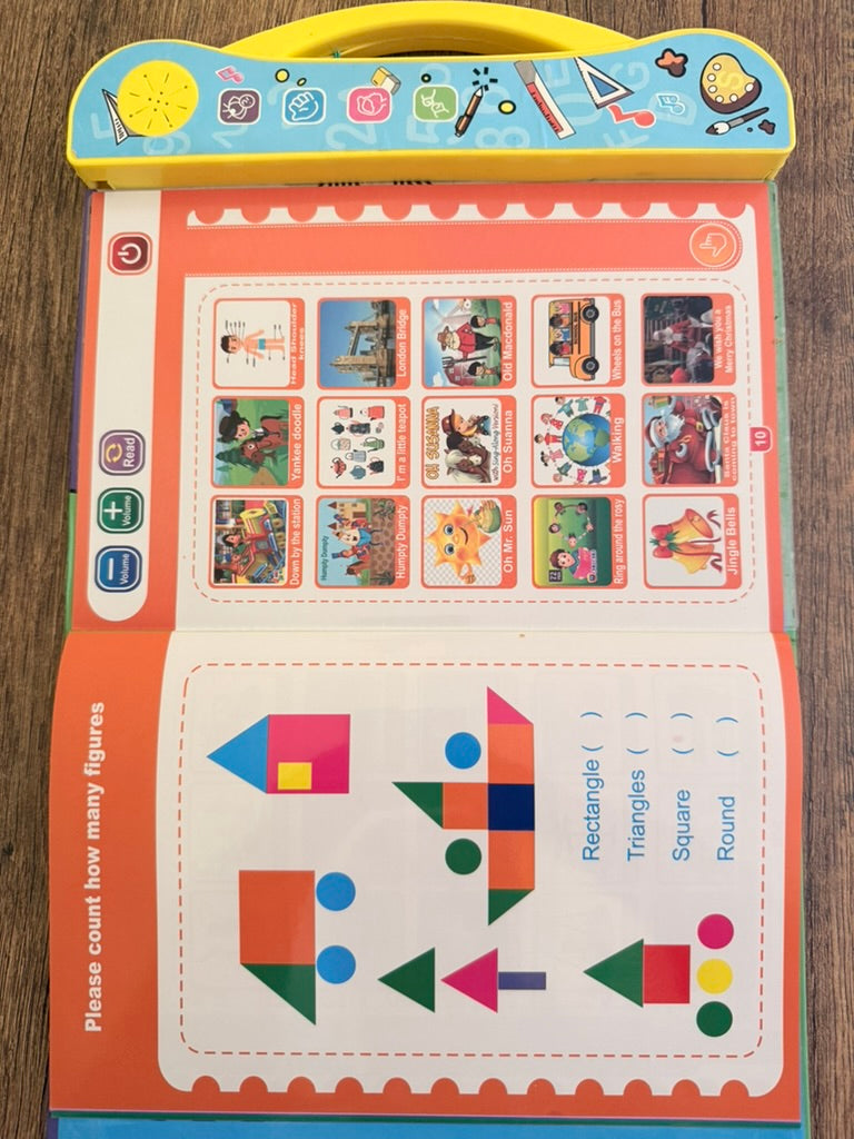 Learning Study Book - Sound and Musicals English Educational Phonetic Learning Book - 3 Years and Above