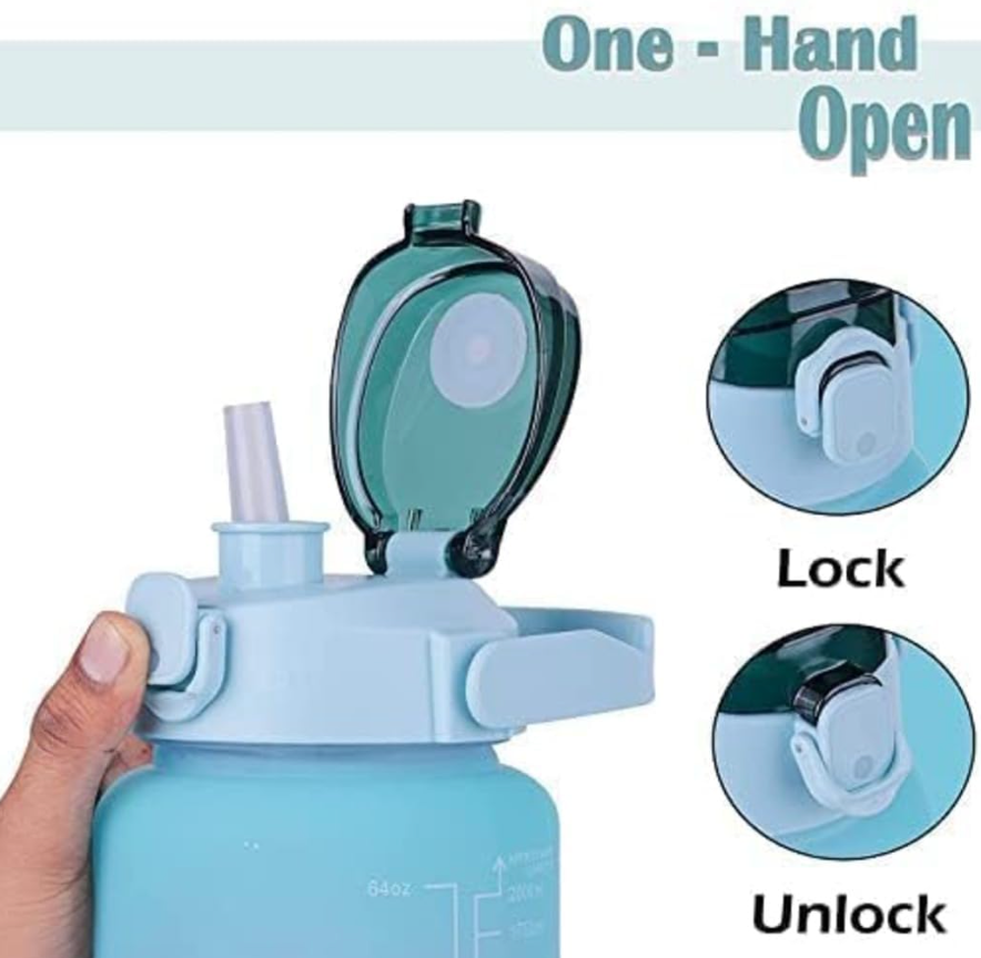3-in-1 Motivational Silicone Water Bottle Set (1000ml, 750ml, 500ml) with leak-proof lids & time markers. Perfect for fitness, travel & daily use. BPA-free, durable & easy to carry.