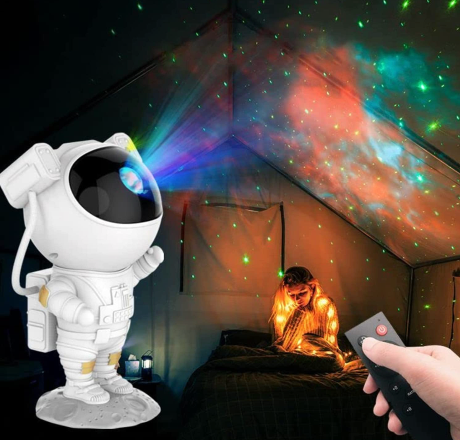 Astronaut Star Projector 🌠360° Rotating Nebula Light with Remote & Timer. Aesthetic Decor for Rooms, Bedrooms & Hall. Out-of-this-world vibes!