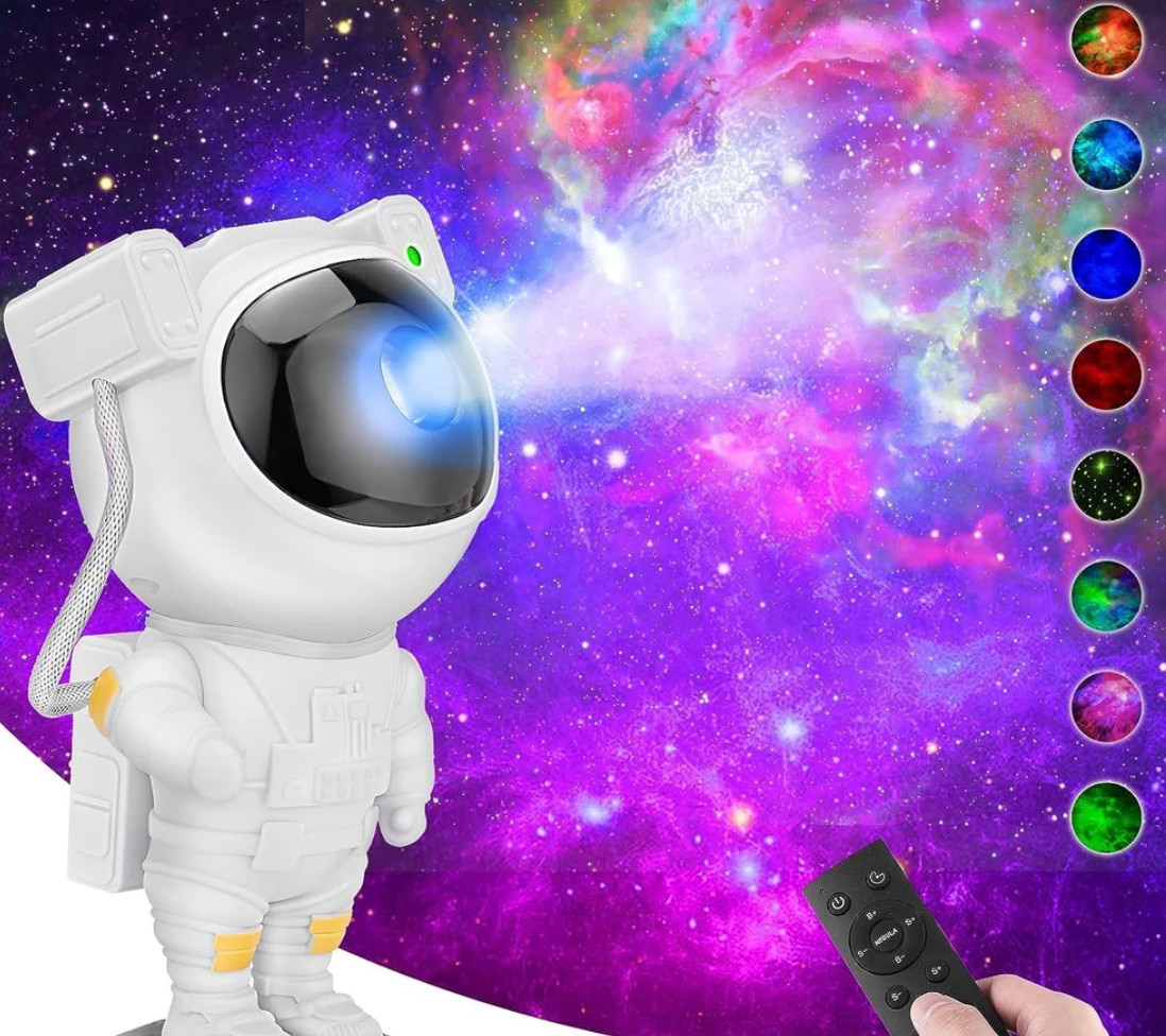 Astronaut Star Projector 🌠360° Rotating Nebula Light with Remote & Timer. Aesthetic Decor for Rooms, Bedrooms & Hall. Out-of-this-world vibes!