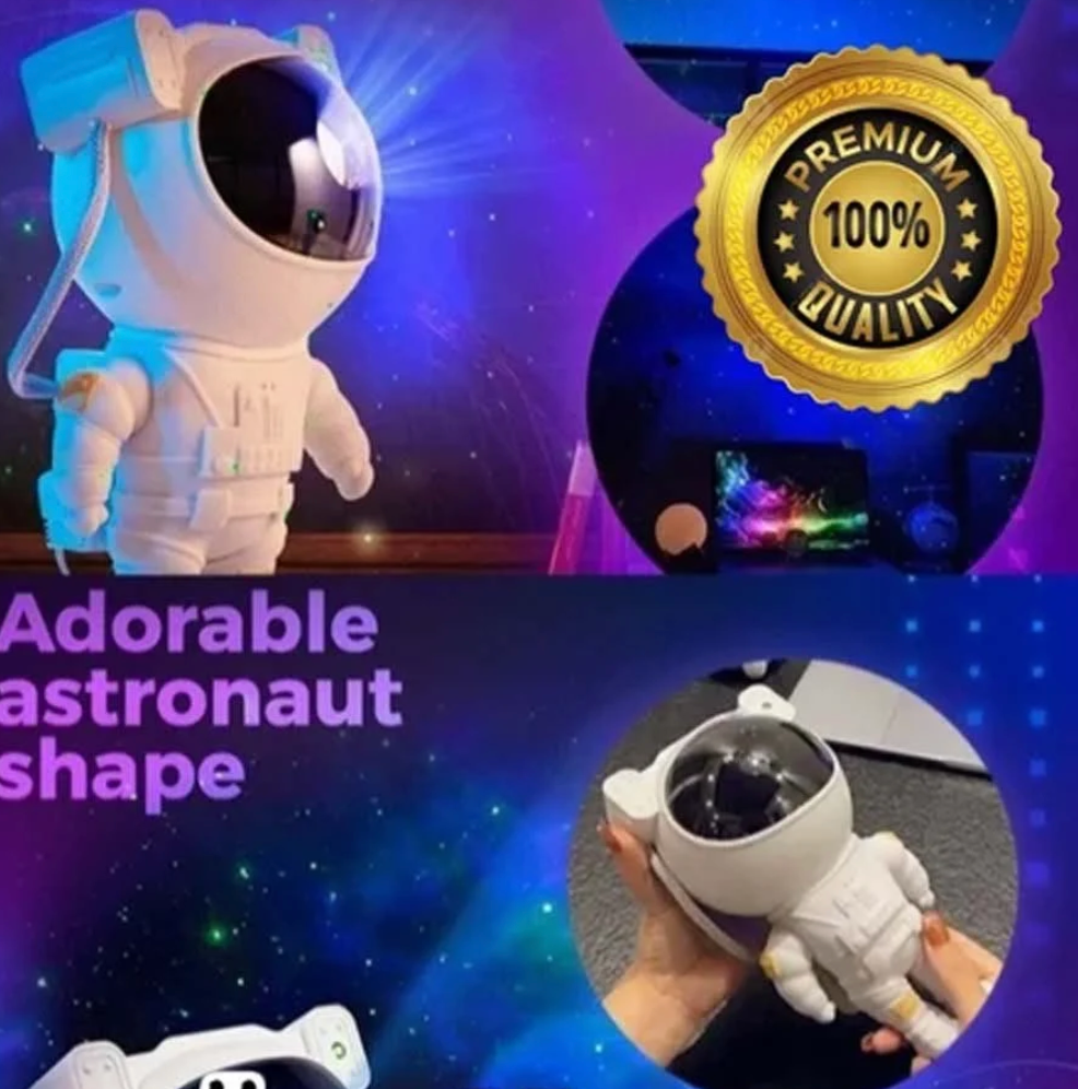 Astronaut Star Projector 🌠360° Rotating Nebula Light with Remote & Timer. Aesthetic Decor for Rooms, Bedrooms & Hall. Out-of-this-world vibes!