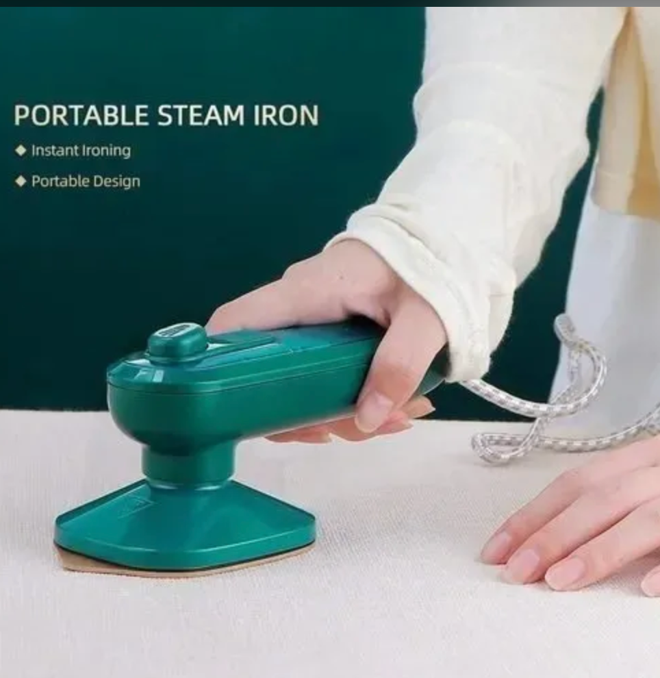 Fast-heat micro steam iron for dry & wet ironing. Lightweight, compact & powerful wrinkle remover—ideal for home & office use