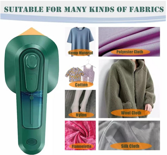 Fast-heat micro steam iron for dry & wet ironing. Lightweight, compact & powerful wrinkle remover—ideal for home & office use