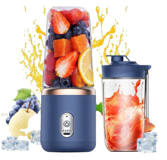 Powerful USB Rechargeable Portable Juicer – 6-blade mini blender with 400ml capacity. Blend fresh smoothies anytime—perfect for gym, travel, office & daily nutrition.