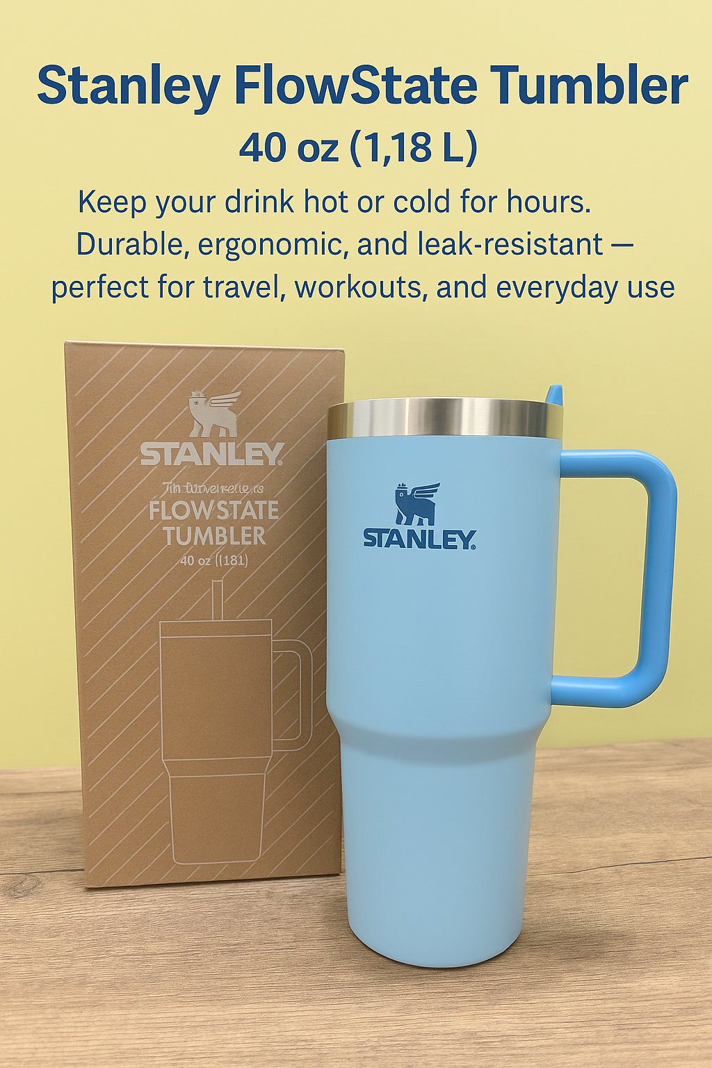Quencher H2.0 Tumbler with Handle and Straw 40 oz | Flowstate 3-Position Lid | Cup Holder Compatible for Travel | Insulated Stainless Steel| BPA-Free |