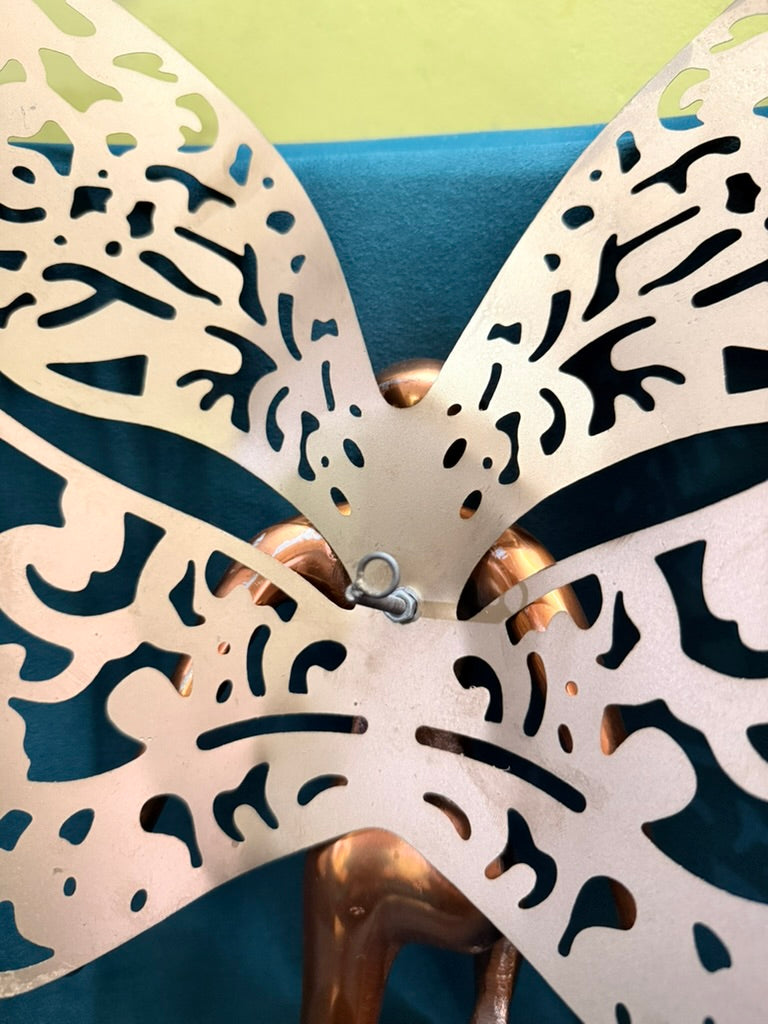 Metal Wall Lucky Flying Angel – Premium Rose Gold décor for Your Home. Elegant, Durable, and Easy to Hang, it adds Charm, Luck, and Beauty to Any Space A or Statement Piece.