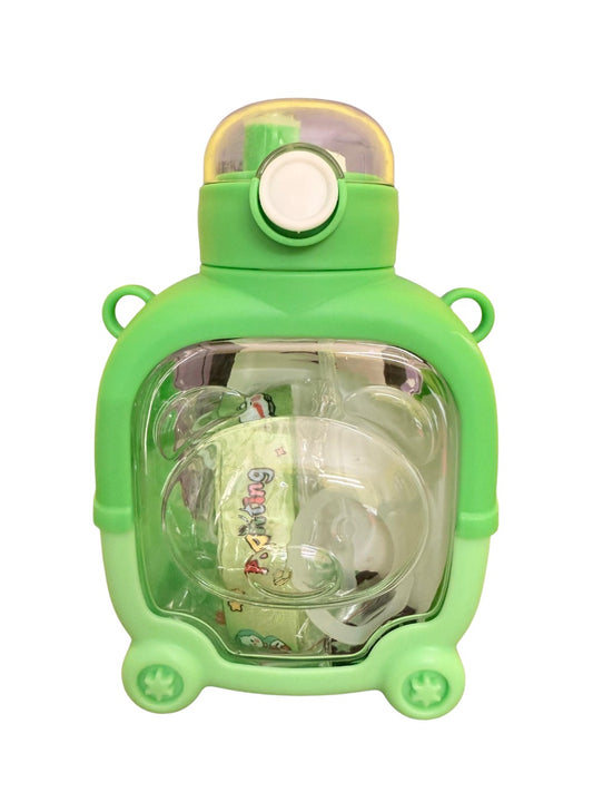 Teddy Water Bottle For boys and girls, Anti Leak Water Bottle Cartoon Printed, 900ml