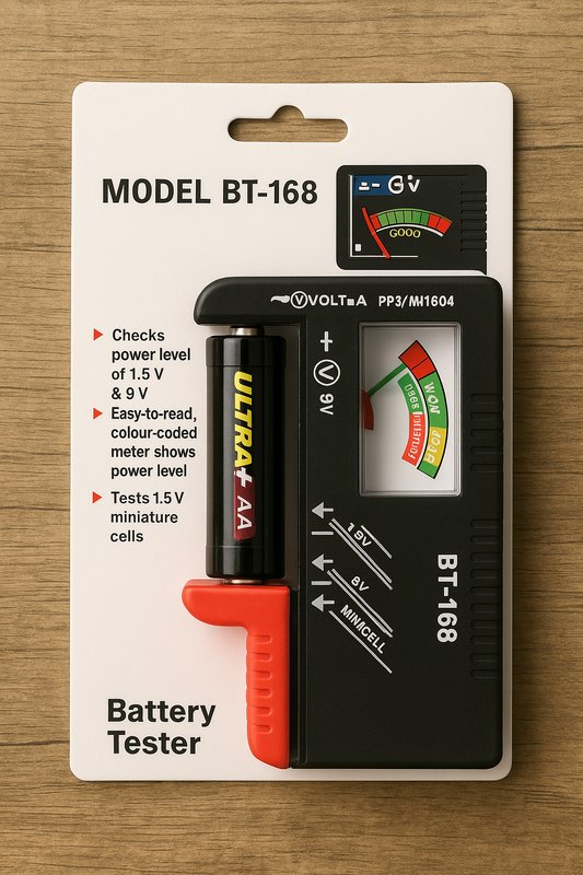 Battery Tester for AAA AA C D 9V 1.5V, Household Battery Checker Tester for Small Batteries Button Cell