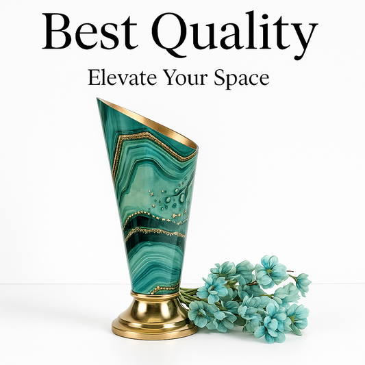 Premium, Heavyweight, and Elegantly Crafted for a Sophisticated Touch. Perfect for Floral displays or as a Stunning standalone décor Piece- Metal- 20 inches